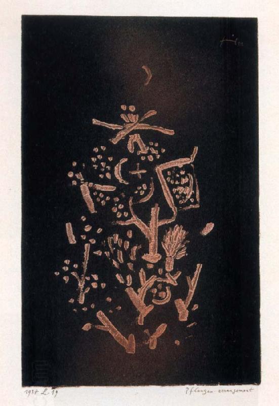 Paul Klee Arrangement of plants oil painting picture